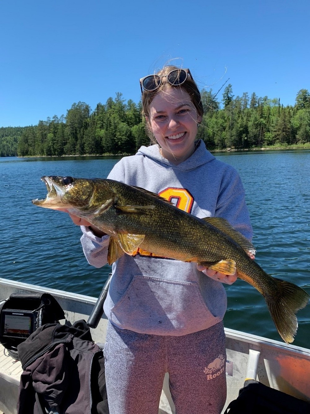 Abby with a large fish