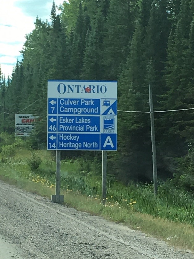 Tourism-Oriented Directional Sign (TODS) with km  