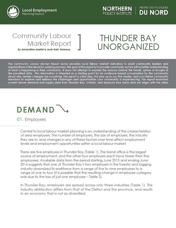 Thunder Bay Unorganized CLMR